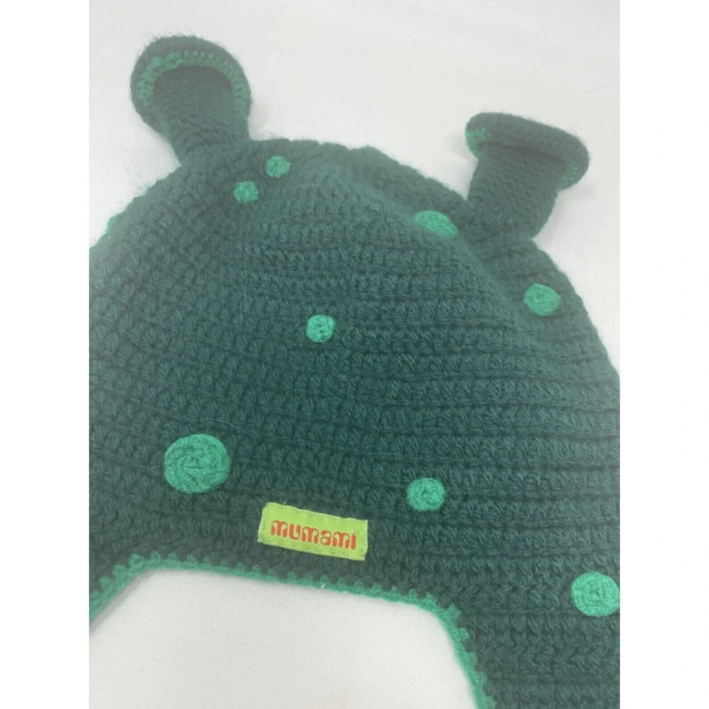 Hand Knit Orge‎ Shrek Hat Green Mumami Amsterdam Children Kids